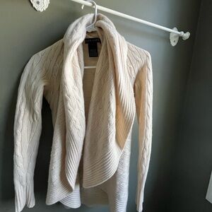 Ralph Lauren Black Label Cream Cable Knit Sweater